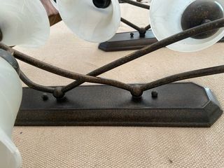 Lámparas de pared/techo metal y cristal