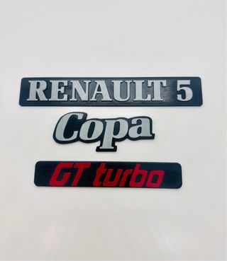 Anagramas Renault 5 Copa GT turbo