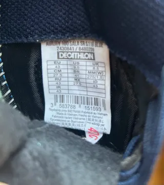 Zapatillas Kipsta Azul y Amarillo