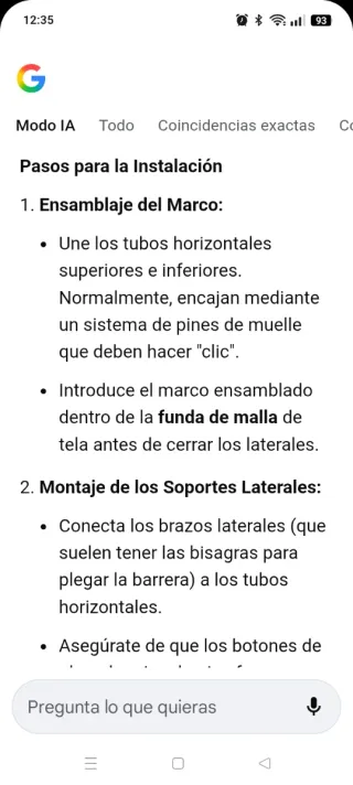 Barrera seguridad cama infantil 2 metros