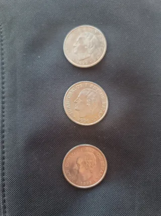 Lote 3 Monedas 2000 Pesetas Plata