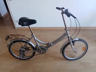 Bicicleta Plegable Plata