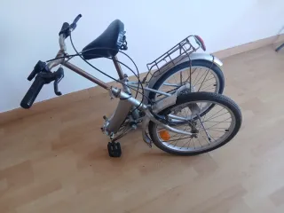 Bicicleta Plegable Plata