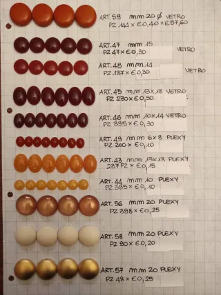 Pietre per bigiotteria miste