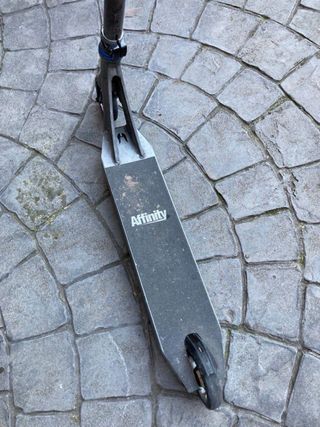 Patinete Scooter Plata y Azul