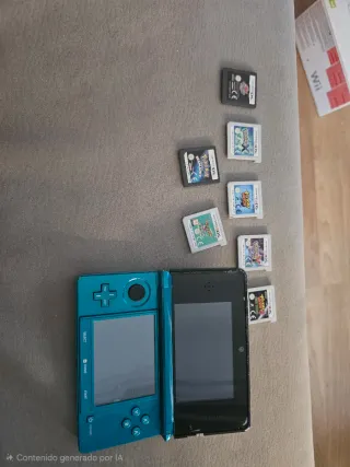 Nintendo 3DS Azul con 7 Juegos
