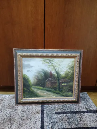 Quadro a olio paesaggio