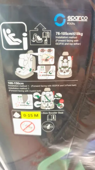 Silla Coche Sparco SK5000I Azul Grupo I-II-III