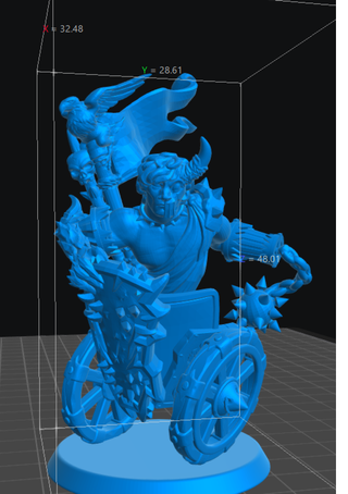 El ruedas, Miniatura Rol Impresión 3D