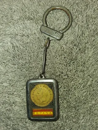 Llavero de España con Moneda Juan Carlos I