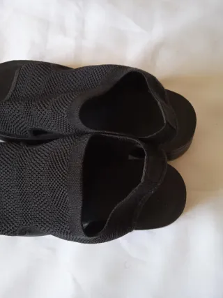 Sandalias de punto negras talla 40