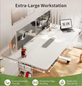 Scrivania elevabile Maidesite con ruote