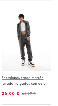 Pantalones cargo piel sintética marrón