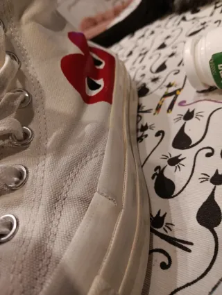 Converse Beige/Rojo Talla 42