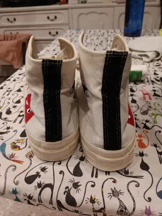 Converse Beige/Rojo Talla 42