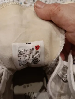 Converse Beige/Rojo Talla 42