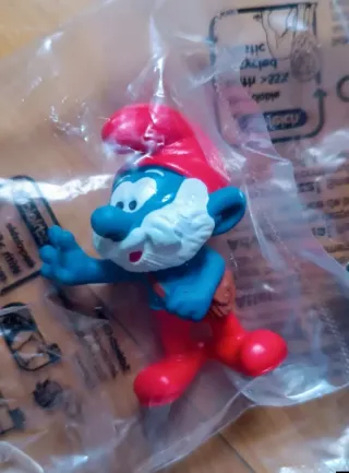 Papá Pitufo y Gárgamel con Azrael, Schleich