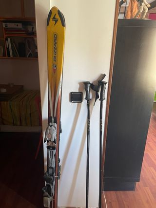Sci Blizzard 165cm, Bastoni 125cm e Stivali T41