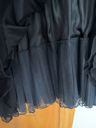 Vestido fiesta boda negro Talla 38