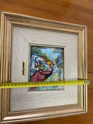 Quadro Renoir con cornice dorata