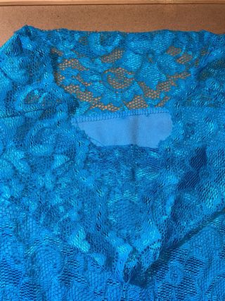 Vestido de encaje azul