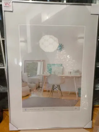 Cornice per foto Walther in argento e vetro 70*100cm