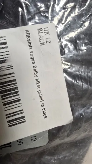 Chaqueta biker All Saints de cuero vegano