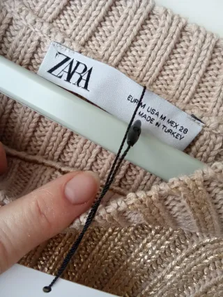 Jersey Zara Crop Dorado