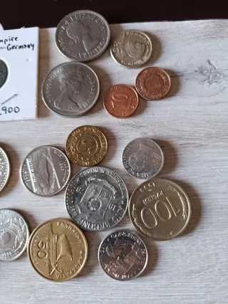 Lote de monedas antiguas: Alemania, Suiza y más