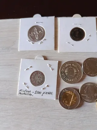 Lote de monedas antiguas: Alemania, Suiza y más