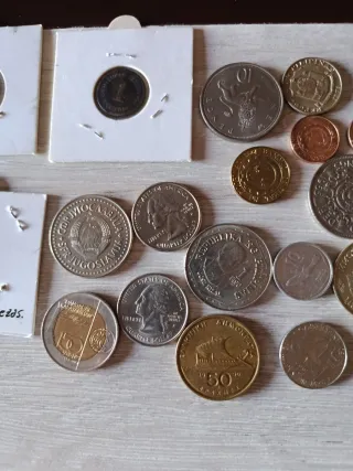 Lote de monedas antiguas: Alemania, Suiza y más