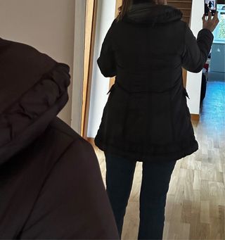 Abrigo acolchado negro