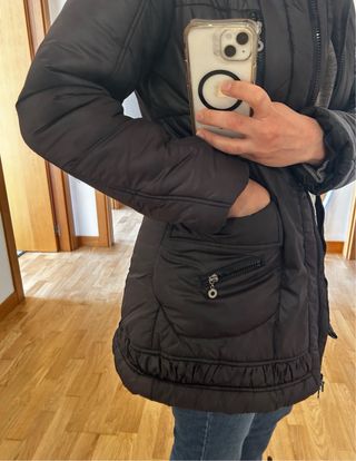 Abrigo acolchado negro