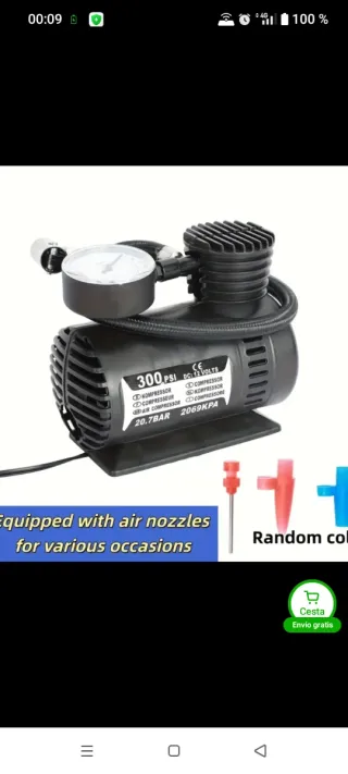 Oferta 🉐 Inflador Aire Coche 12V 300 PSI