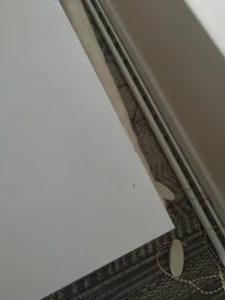 Mueble bajo TV 2 cajones blanco