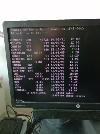 Ordenador Tandon 386/16 Funcionando