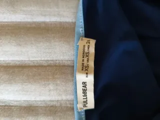 Top Pull&Bear azul talla XS