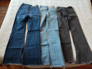 Pantalones vaqueros campana chica talla 32