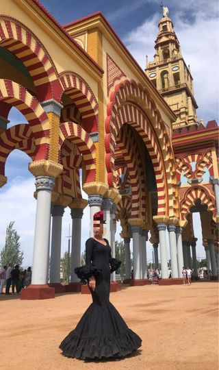 Traje de flamenca canastero