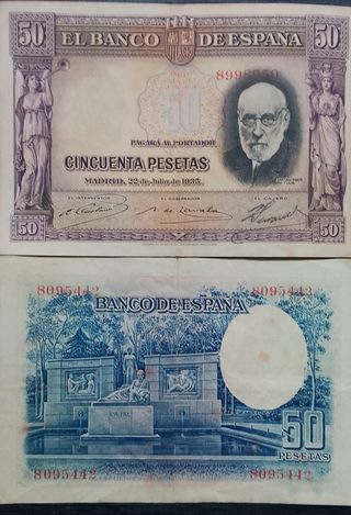 Lote Billetes Antiguos España Pesetas