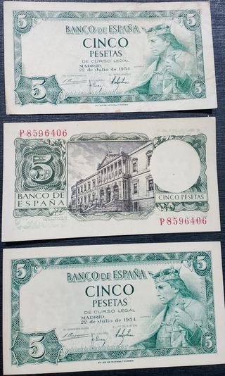 Lote Billetes Antiguos España Pesetas