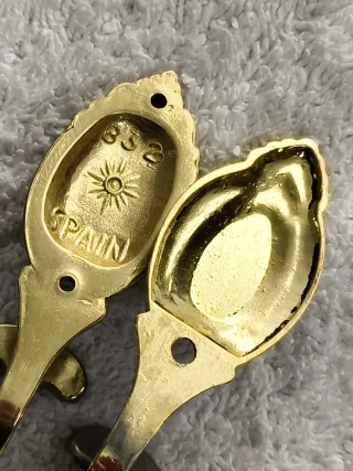 PERCHAS COLGADORES DE METAL DORADO ESTILO VINTAGE