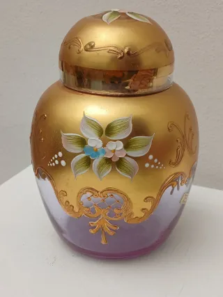 Vaso Murano Vintage Oro e Viola