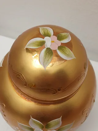 Vaso Murano Vintage Oro e Viola