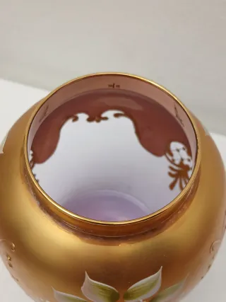 Vaso Murano Vintage Oro e Viola