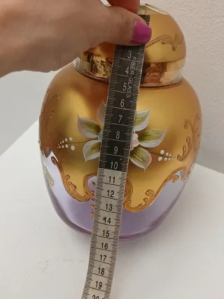 Vaso Murano Vintage Oro e Viola