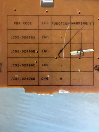 Panel Control Impresora Samsung