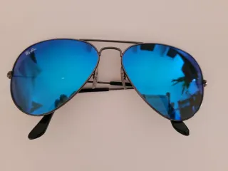 Gafas de sol Ray-Ban Aviator negras y azules