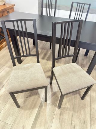 Mesa comedor extensible + 4 sillas