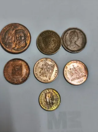 Lote 24 Monedas Americanas Varios Países